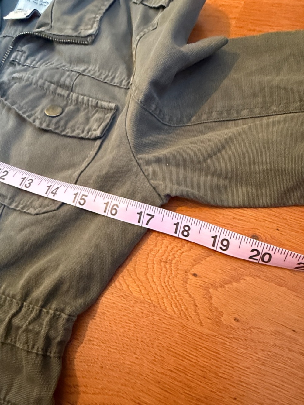 American Rag Small Olive-Grey Utility Shirt Jacket - Picture 9 of 11